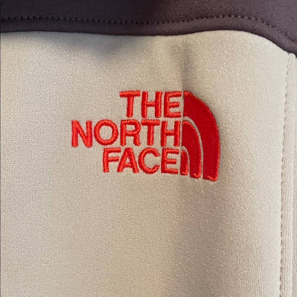 The North Face Two-Tone Jacket with Orange Zipper Size Large Worn - Picture 4 of 10